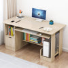 Image of Computer Desk Office Laptop Table Home Study Workstation Storage Cabinet Shelves