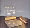 Image of Creative luminous acrylic board DIY memo Acrylic message board light LED night light