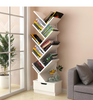 Image of Tree Bookshelf Bookcase Book Organizer 9-Tier Multipurppose Shelves