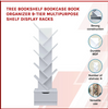 Image of Tree Bookshelf Bookcase Book Organizer 9-Tier Multipurppose Shelves