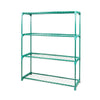 Image of 2x 4 Tier Garden Greenhouse Steel Plant Storage Shelving Frame Stand Shelf Rack