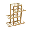 Image of 4 Tiers Premium Bamboo Wooden Plant Stand In/outdoor Garden Planter Flower shelf