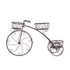 Image of Levede Bicycle Shape Metal Plant Stand 3 Pots Flower Planter Corner Shelf Bronze
