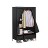 Image of Portable Wardrobe with 3 Drawer Black