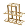 Image of 3 Tiers Premium Bamboo Wooden Plant Stand In/outdoor Garden Planter Flower shelf