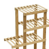 Image of 4 Tiers Premium Bamboo Wooden Plant Stand In/outdoor Garden Planter Flower shelf