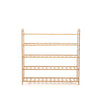 Image of Levede Bamboo Shoe Rack Storage Wooden Organizer Shelf Stand 5 Tiers Layers 80cm