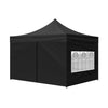 Image of Mountview 3x3M Gazebo Outdoor Pop Up Tent Folding Marquee Camping Canopy Black