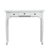 Image of White 3 Drawer 94x40x80cm Hall Console Table Hallway Side Entry Wooden Timber
