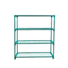 Image of 2x 4 Tier Garden Greenhouse Steel Plant Storage Shelving Frame Stand Shelf Rack