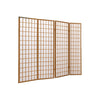 Image of Levede 4 Panel Free Standing Foldable Timber Room Divider Privacy Screen with Wood Frame