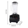 Image of Black Commercial Blender Food Processor Blender Mixer Juicer Smoothies