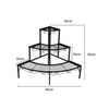 Image of Levede Outdoor Indoor Pot Plant Stand Garden Metal 3 Tier Planter Corner Shelf