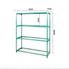 Image of 2x 4 Tier Garden Greenhouse Steel Plant Storage Shelving Frame Stand Shelf Rack