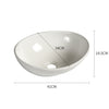 Image of Ceramic Oval Basin Hand Wash Bowl Bathroom Sink Gloss Counter Top Vanity