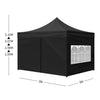 Image of Mountview 3x3M Gazebo Outdoor Pop Up Tent Folding Marquee Camping Canopy Black