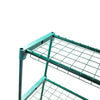 Image of 2x 4 Tier Garden Greenhouse Steel Plant Storage Shelving Frame Stand Shelf Rack