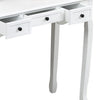 Image of White 3 Drawer 94x40x80cm Hall Console Table Hallway Side Entry Wooden Timber