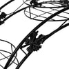 Image of Levede Plant Stand Garden Decor Flower Pot Rack Wrought Iron Arch Shelf Black
