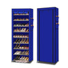Image of Blue 10 Tiers Shoe Rack Holder