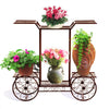 Image of Levede Metal Plant Stand 6 Plant Pots Flower Planter D?cor Corner Shelf Bronze