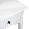 Image of White 3 Drawer 94x40x80cm Hall Console Table Hallway Side Entry Wooden Timber
