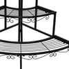 Image of Levede Outdoor Indoor Pot Plant Stand Garden Metal 3 Tier Planter Corner Shelf