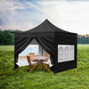 Image of Mountview 3x3M Gazebo Outdoor Pop Up Tent Folding Marquee Camping Canopy Black