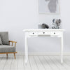 Image of White 3 Drawer 94x40x80cm Hall Console Table Hallway Side Entry Wooden Timber