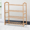 Image of Levede Bamboo Shoe Rack Storage Wooden Organizer Shelf Stand 4 Tiers Layers 90cm