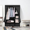 Image of Portable Wardrobe with 3 Drawer Black