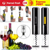 Image of Automatic Wine Bottle Opener Corkscrew Cork Cordless Set Foil Cutter LED Button