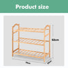Image of Levede Bamboo Shoe Rack Storage Wooden Organizer Shelf Stand 3 Tiers Layers 70cm