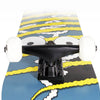 Image of PU Wheels Skateboards Yellow Eyes White AD Skateboard