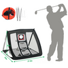 Image of 70x81.3x56cm / 27.5''x32''x22'' Golf Net Training Aid Hitting Practice Lawn Driving Net Golf Training Net