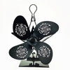 Image of 4 Blade Heat Powered Stove Fan with Magnetic Thermometer for Fireplace Heater