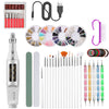 Image of 50 Pcs/Set Manicure Set Electric Nail Drill Machine Set with USB nail Sanding Pen Set Nail Stick Drill Kits