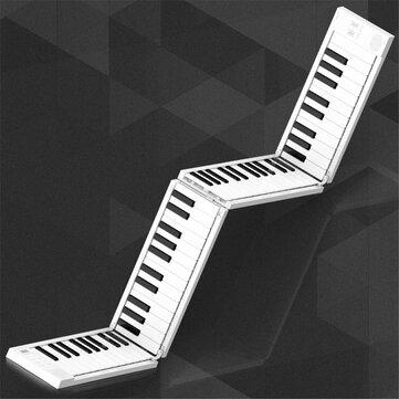 88 keys foldable electronic piano portable keyboard 128 tones dual clearance speakers headphone output with sustain pedal