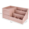 Image of Plastic Desktop Organizer Makeup Cosmetic Storage Box Case Stationery Pen Holder Home Decorations