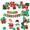 Image of Christmas Balloon Set Happy Xmas Home Party Decoration with Christmas Flag Creative Scene Layout Supplies