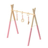 Image of Wood Baby Stand Play Toy Nursery Fun Hanging Toys Mobile Wood Rack Activity Gym