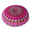 Image of Mandala Floor Pillows Round Bohemian Meditation Cushion Cover Ottoman Pouf 8382