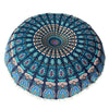 Image of Mandala Floor Pillows Round Bohemian Meditation Cushion Cover Ottoman Pouf 8382