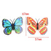 Image of 10 Pc Wall Stickers Butterfly LED Lights Wall Stickers 3D House Decoration Hot y