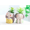 Image of 4Pcs/set Resin Plant Pot Creative Mini Planter Succulent Cactus Bonsai Flowerpot