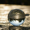 Image of Clear Crystal Ball Sphere 80mm Decor Photography Lens Photo Prop Lensball & Base