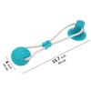 Image of Pet Molar Bite Toy Multifunction Floor Suction Cup Dog Balls Interactive Puppy A