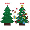 Image of DIY Christmas Tree Set Felt Removable Ornaments Xmas Kids Hand Craft Decor AU