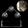 Image of Clear Acrylic Bird House Window Feeder Suction Cup Outdoor Garden Feeding Birds