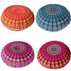 Image of Mandala Floor Pillows Round Bohemian Meditation Cushion Cover Ottoman Pouf 8382